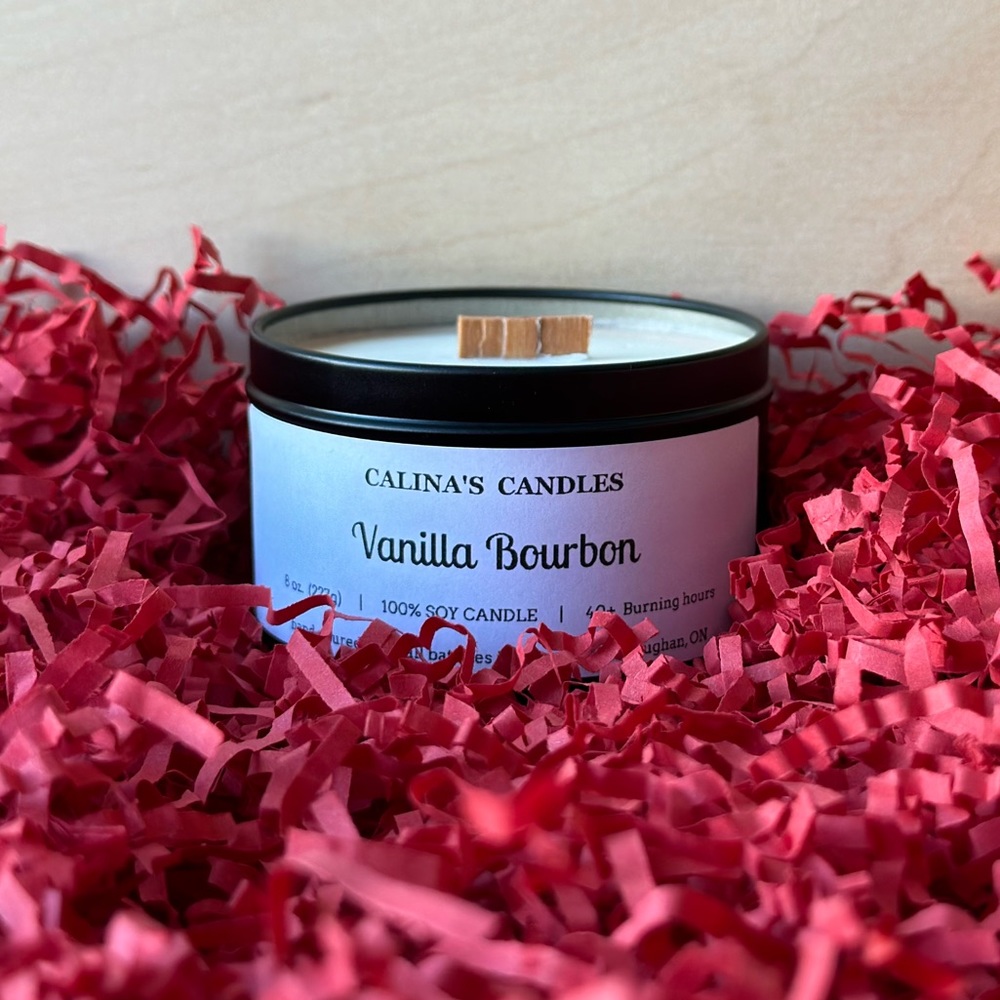 Vanilla Bourbon | Scented Candle | Wooden Wick